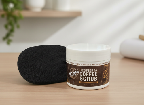 DESPIERTA COFFEE SCRUB & EXFOLIATING BODY MITT BUNDLE