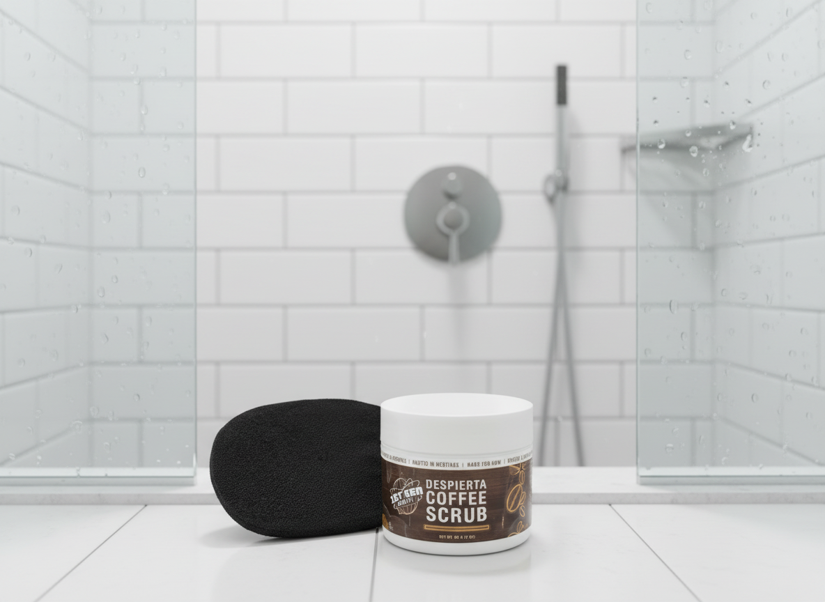 DESPIERTA COFFEE SCRUB & EXFOLIATING BODY MITT BUNDLE