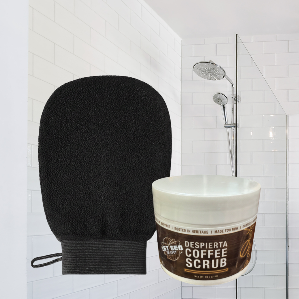 Despierta Coffee Scrub & Exfoliating Body Mitt Bundle