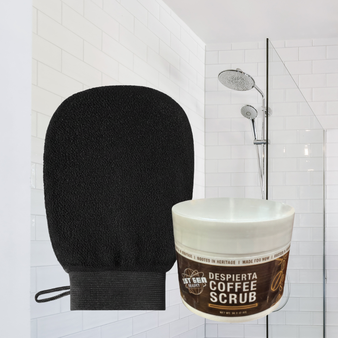 Despierta Coffee Scrub & Exfoliating Body Mitt Bundle