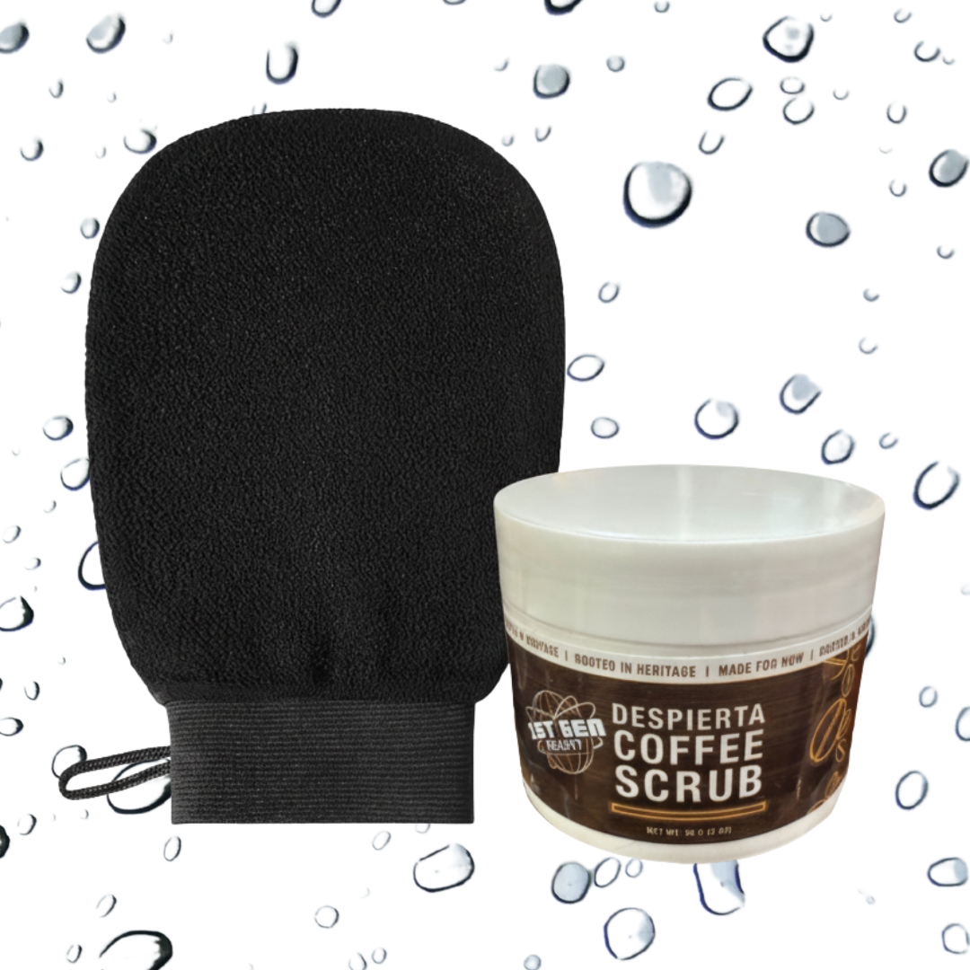 Despierta Coffee Scrub & Exfoliating Body Mitt Bundle